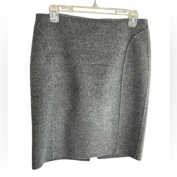 Talbots Pencil Skirt Women's 6 Petite Gray Wool Blend Fitted Classic Secretary - Picture 1 of 11